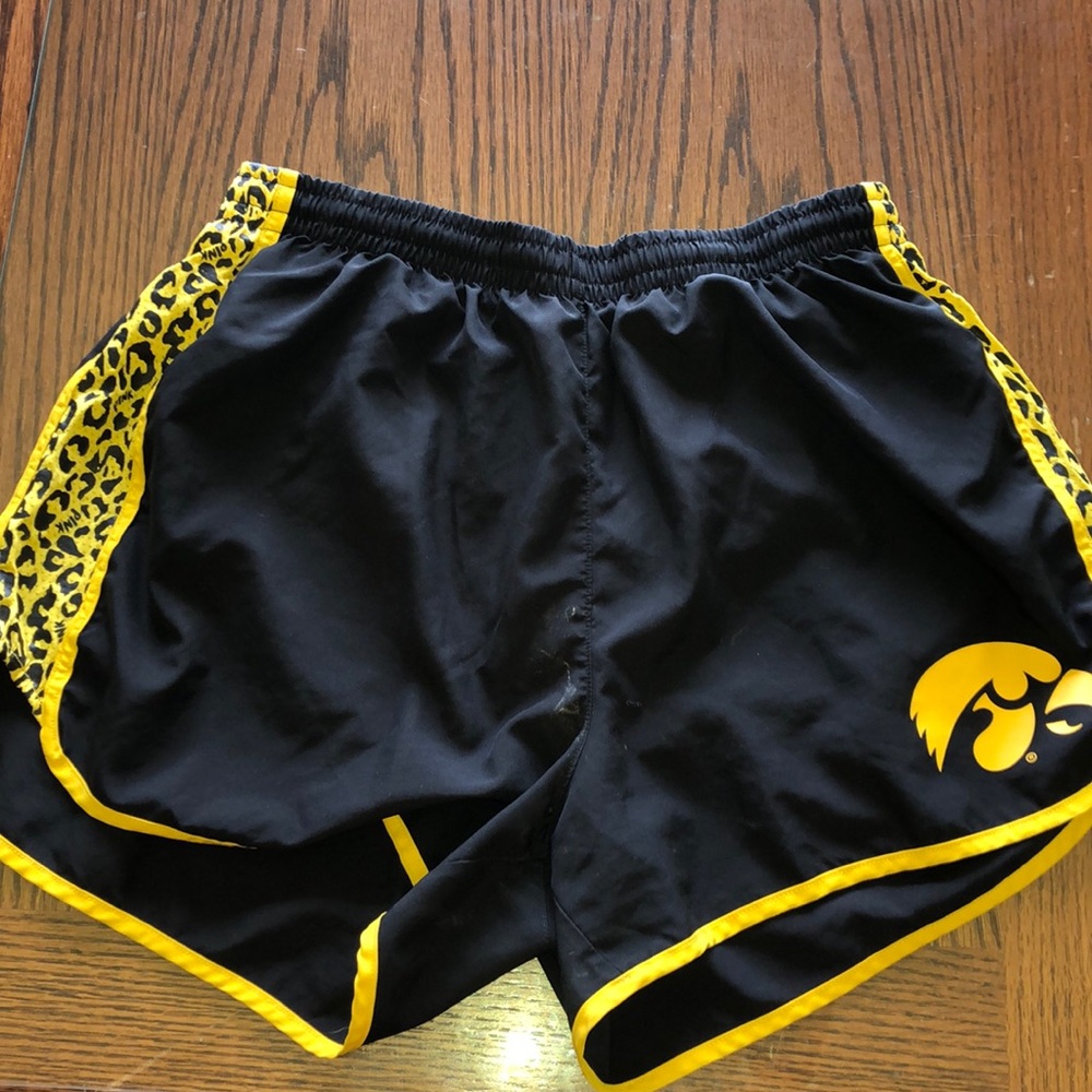 pink iowa hawkeyes athletic shorts!